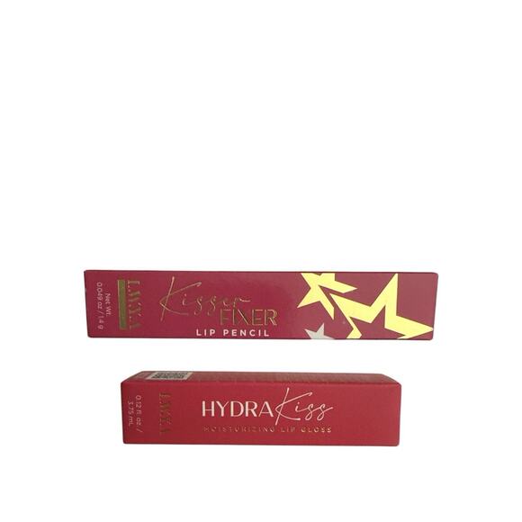 LWYA Hydra Kiss Moisturizing Lip Gloss Opal & Kisser Fixer Lip Liner Berry 2pc - Picture 3 of 6